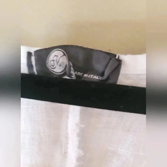 M | Sleeveless linen dress with crochet detailing, Size S - Picture 3 of 10